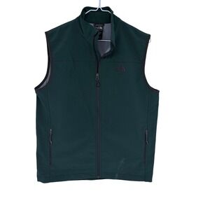 The North Face Men's Green Full Zip Vest Size M Lightweight Outdoor
